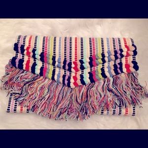 Stella & Dot multi-color fringe clutch